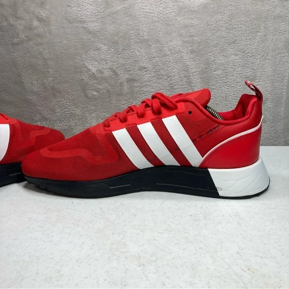Adidas Multix Logo Print Vivid Red White Black Shoes GZ3534 Men's Sz 11.5